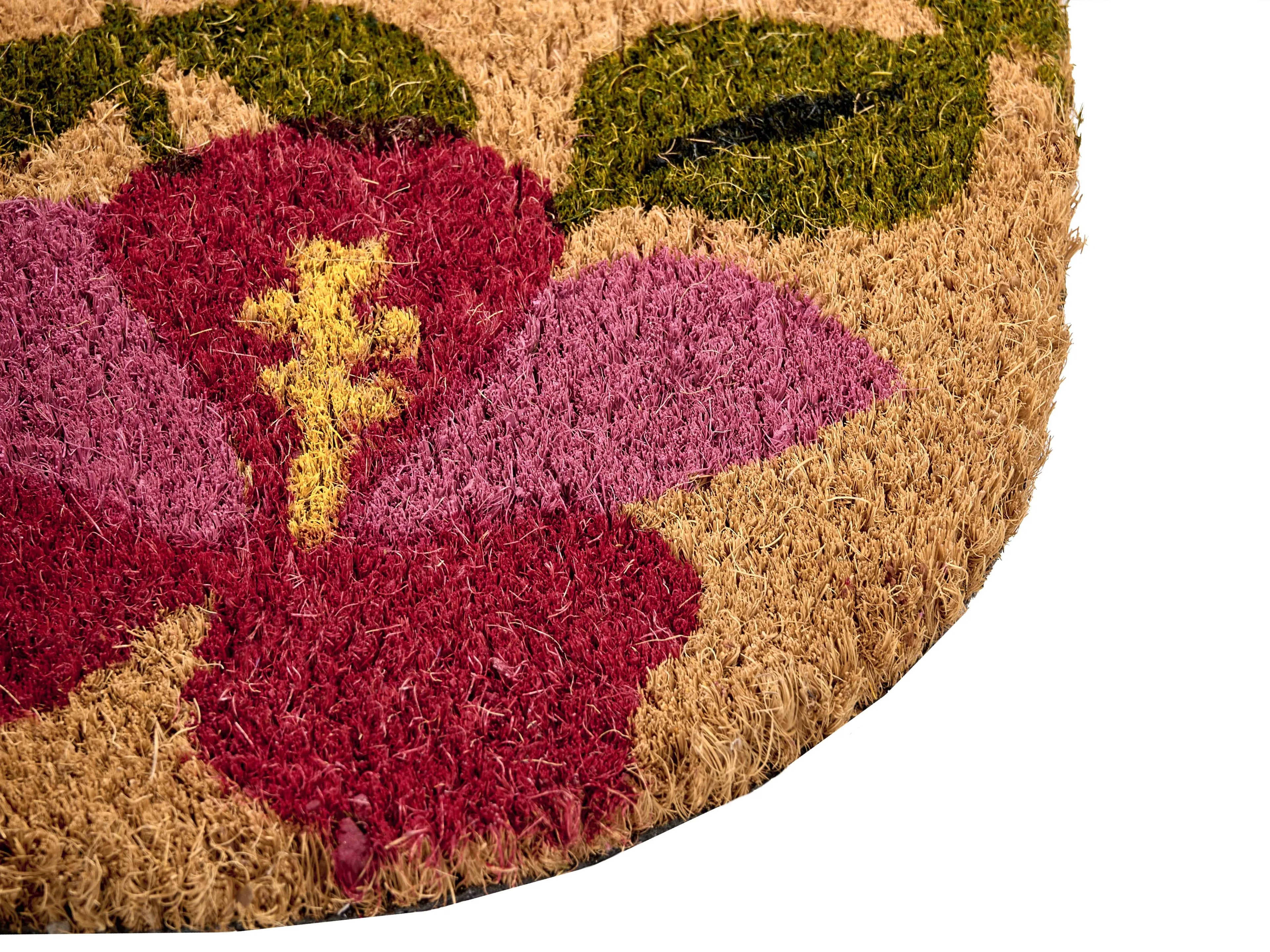 Tappetino da Ingresso CALIRAYA Multicolore 60 x 90 cm Gatto Fibra di Cocco