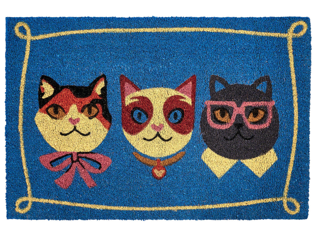Tappetino da Ingresso MOJICAP Multicolore 60 x 90 cm Gatto Fibra di Cocco
