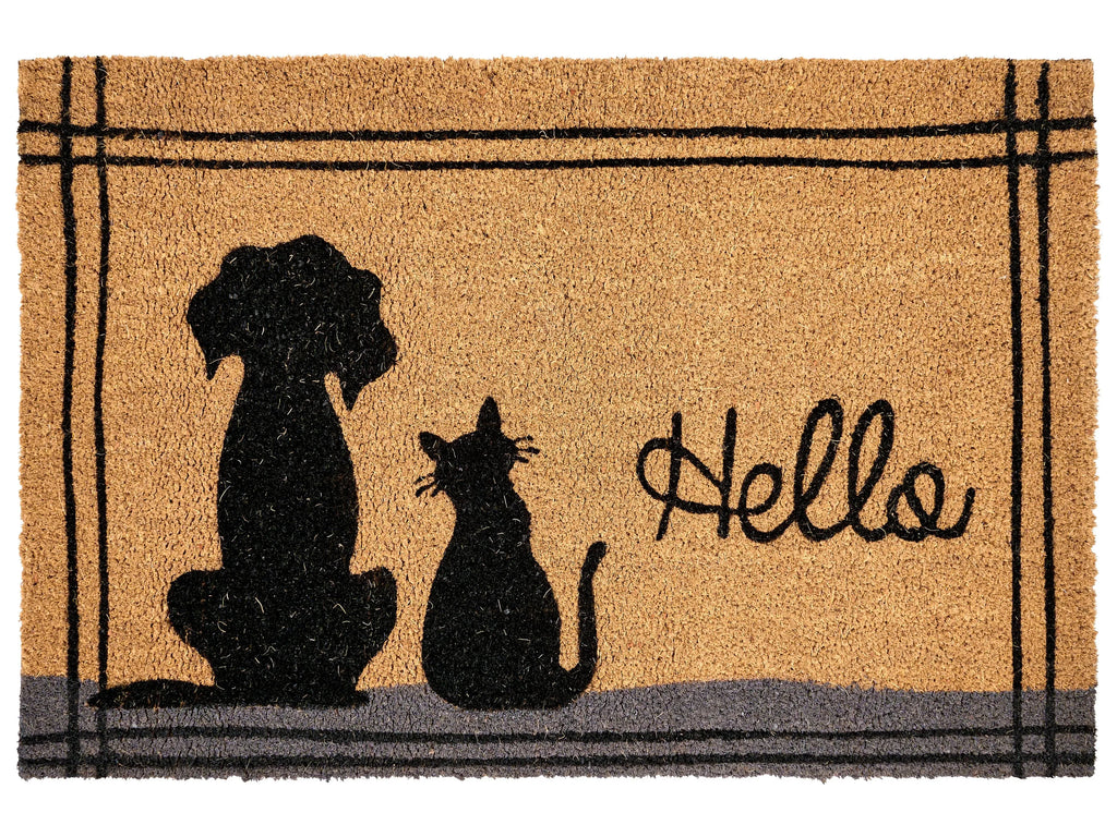 Tappetino da Ingresso MARAGANG Naturale 60 x 90 cm Gatto Cane Fibra di Cocco