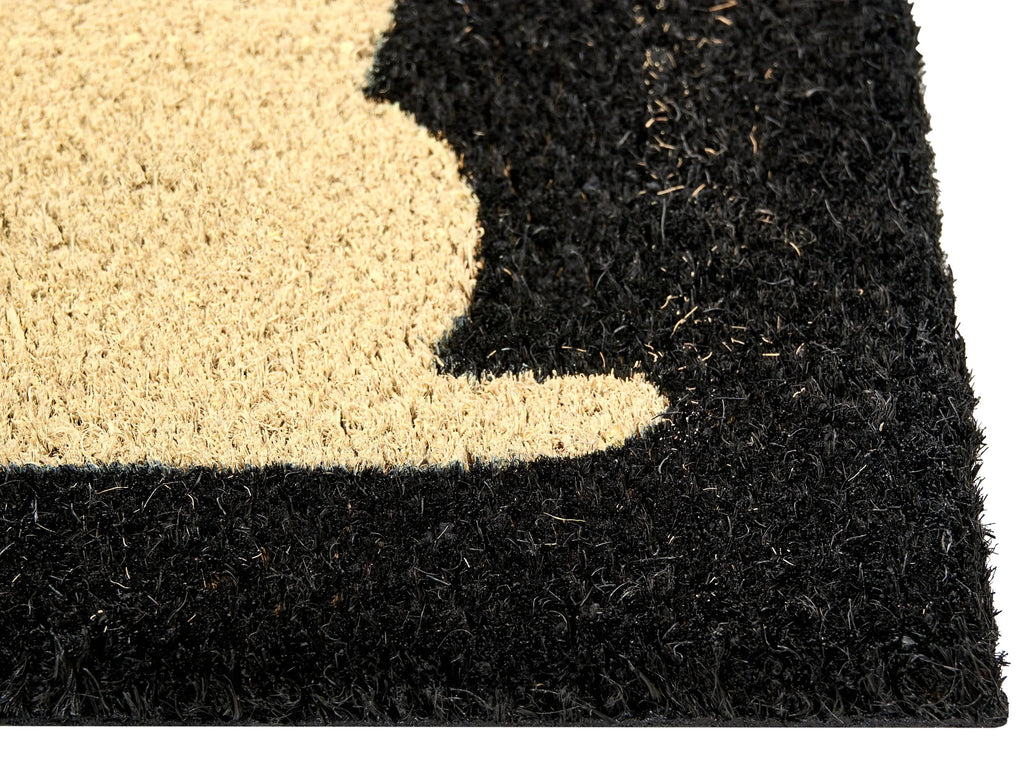 Paillasson Noir 60 x 90 cm Chat Fibre de Coco
