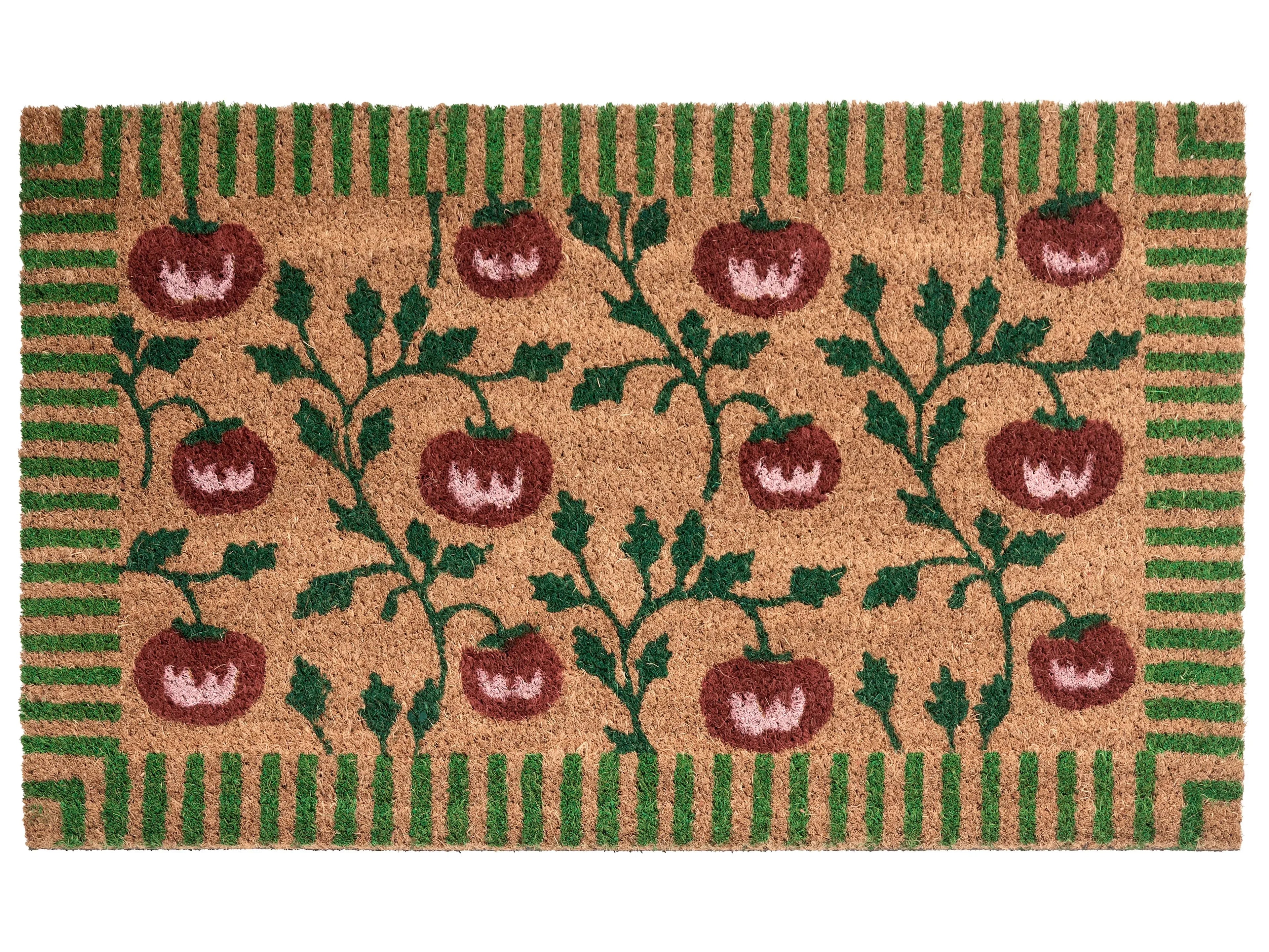 Tappetino da Ingresso KNIK Naturale 50 x 80 cm Pomodoro Fibra di Cocco