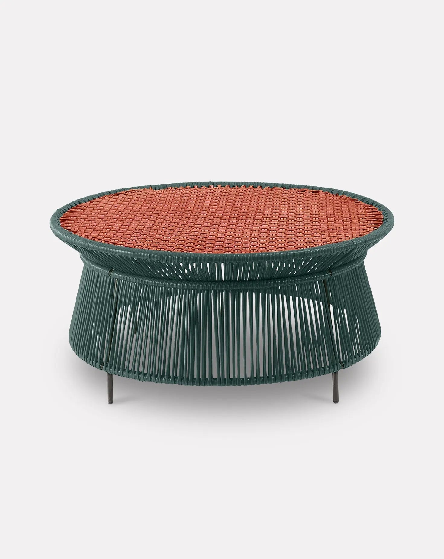 Caribe Chic Moss Green Low Side Table