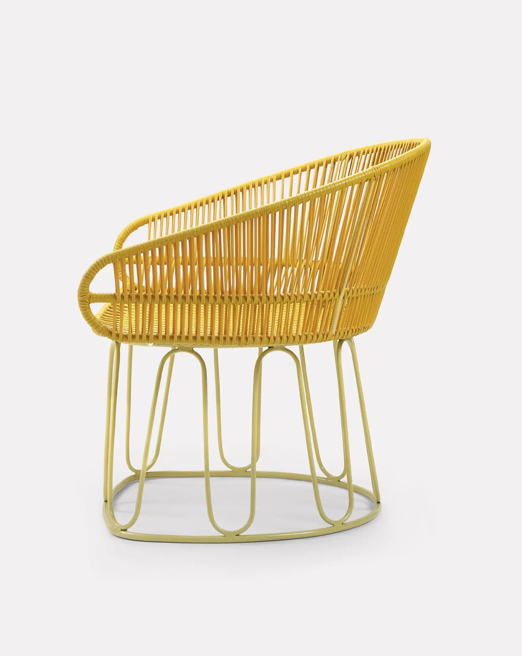 Fauteuil lounge jaune