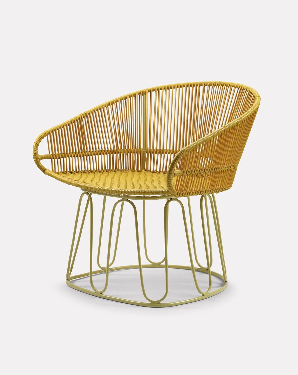 Fauteuil lounge jaune