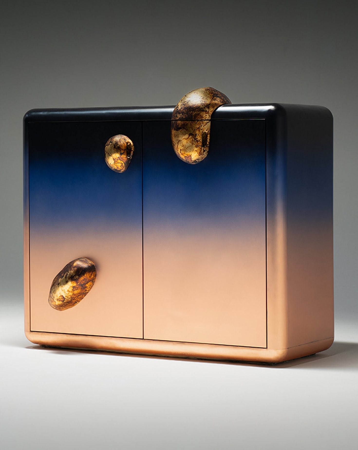 Celestial Credenza Copper Cabinet