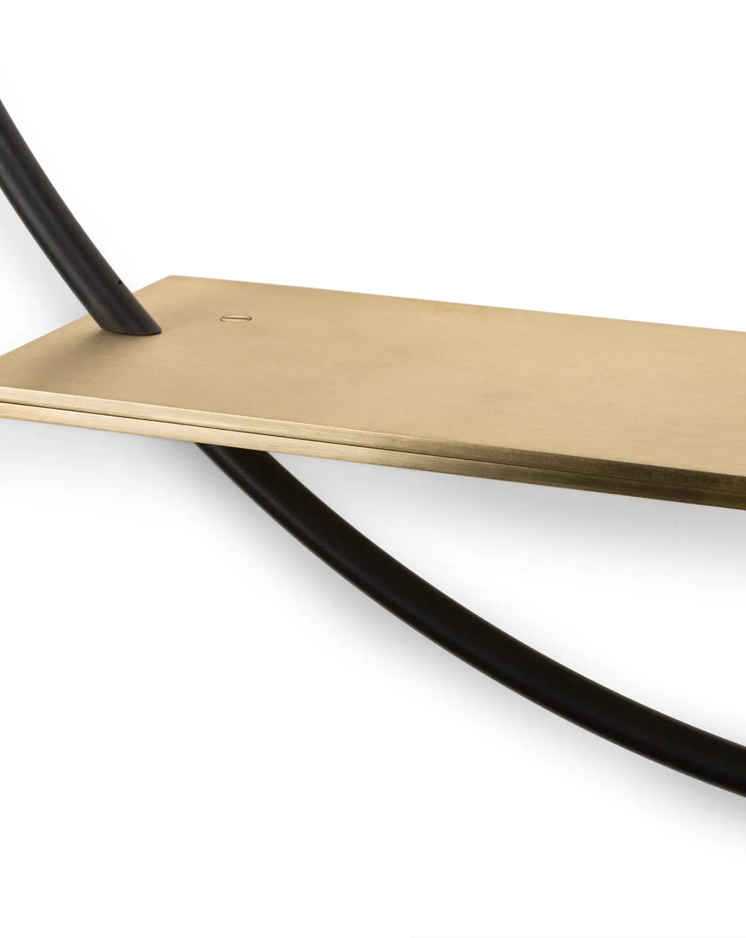 Minimalist brass display stand