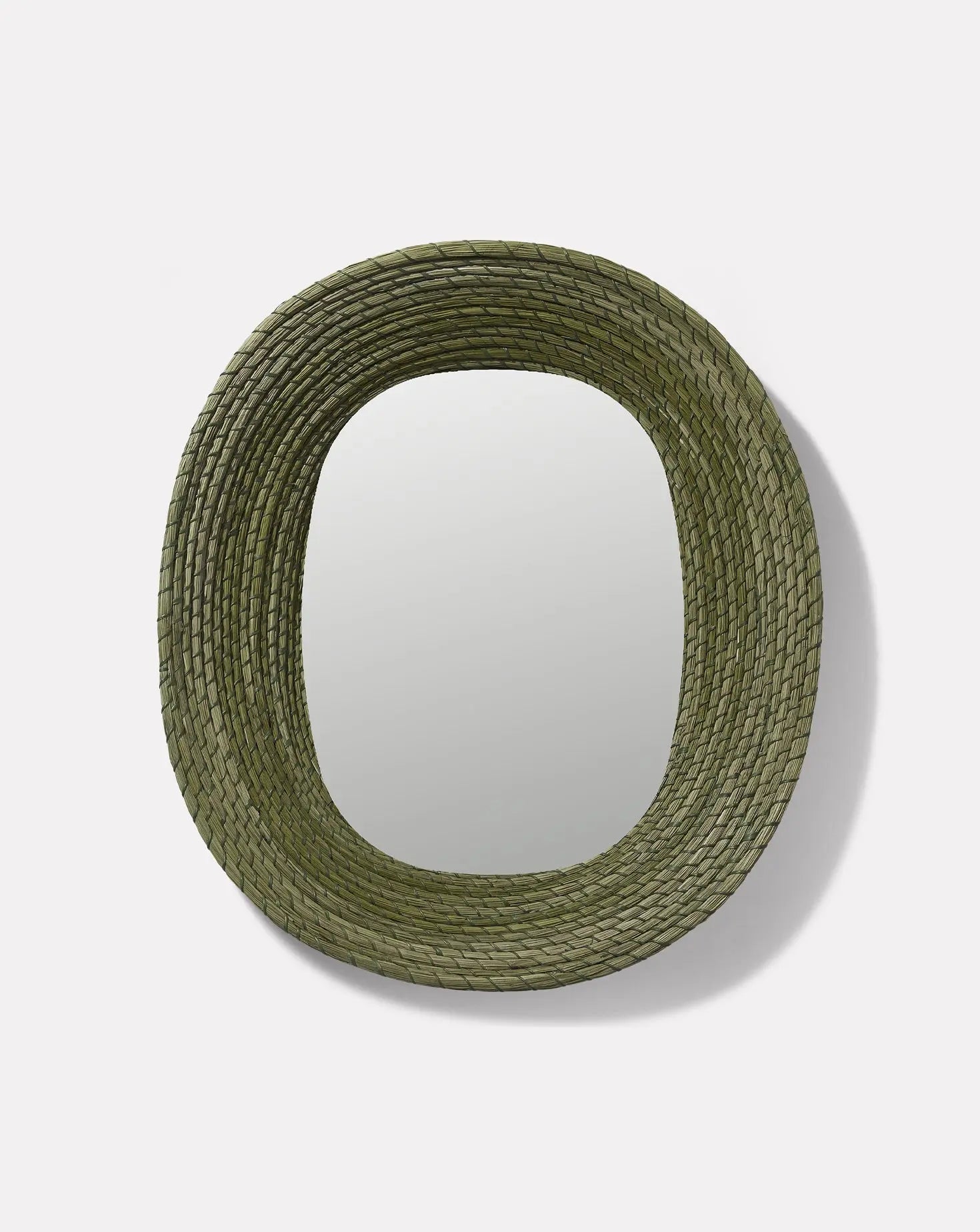 Green Wall Mirror Oval