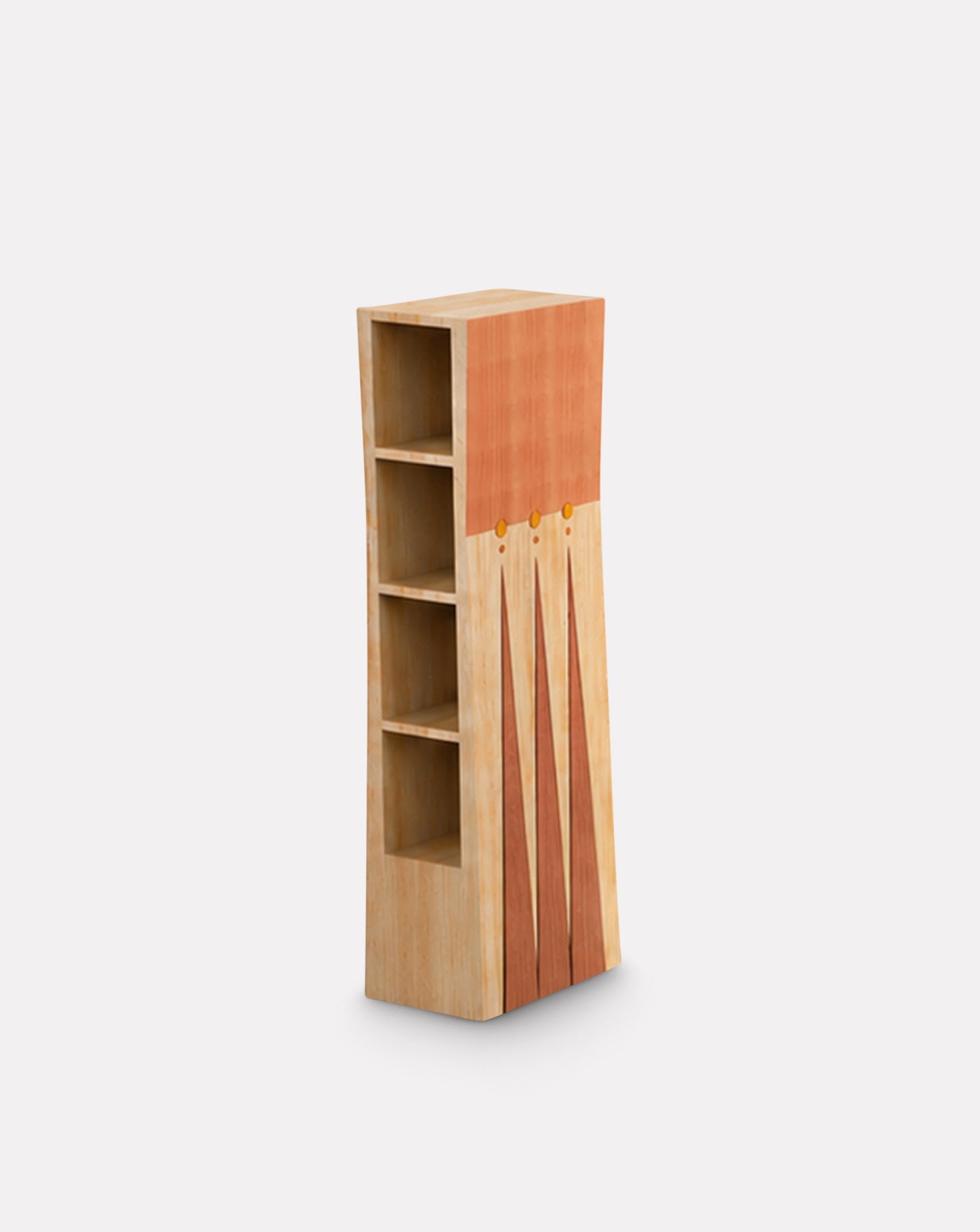 Étagère-bibliothèque en bois d'érable Sarou