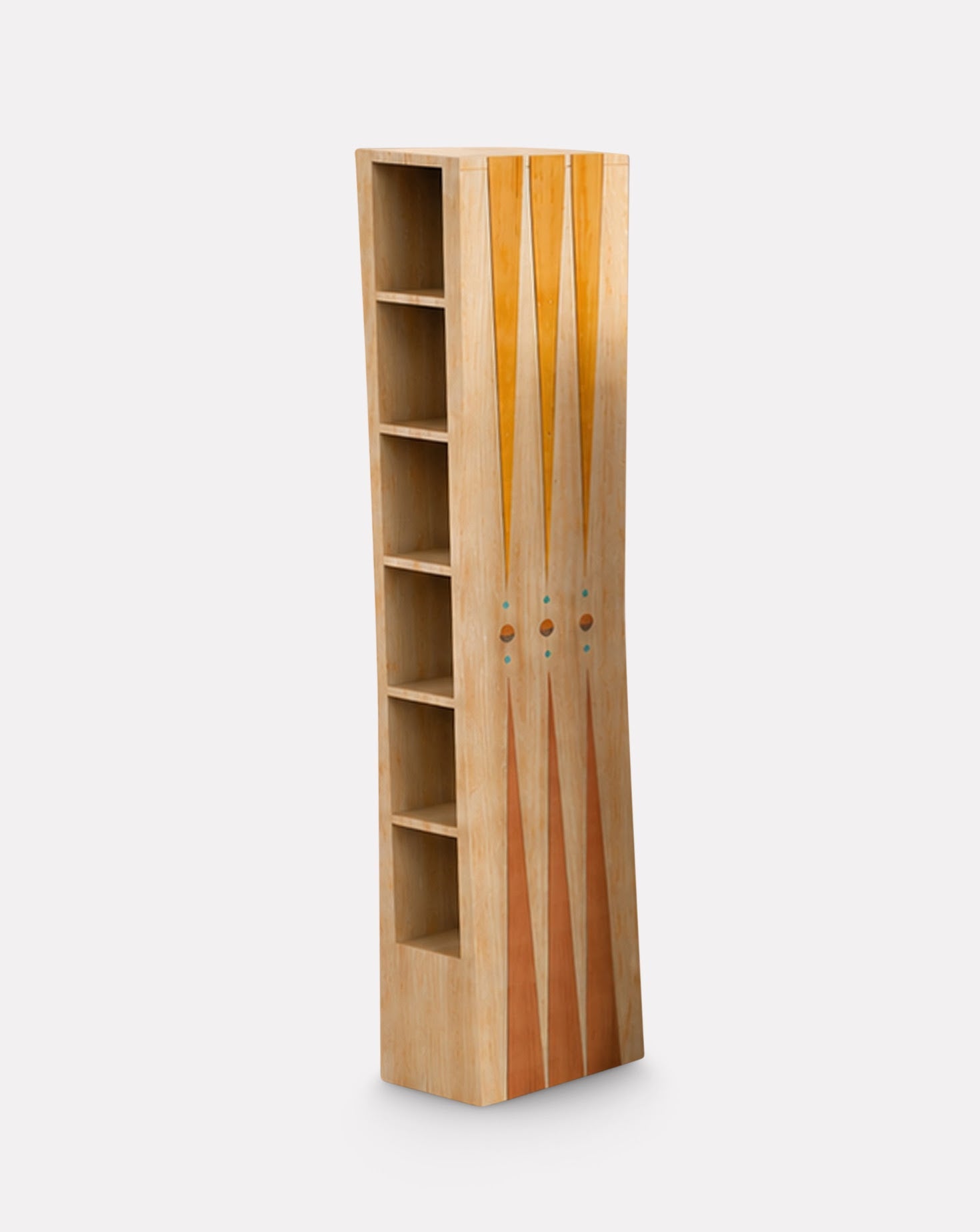 Étagère-bibliothèque en bois d'érable Sarou