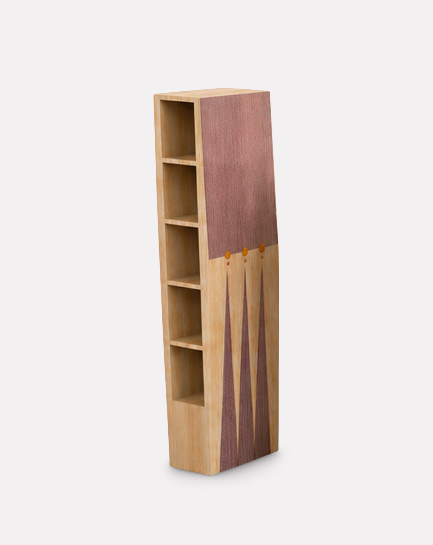 Étagère-bibliothèque en bois d'érable Sarou